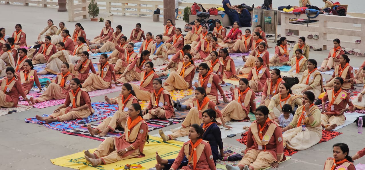 	B.Ed. SCOOUTS GUIIDE EVENT (YOGA) AT NAMO GHAT ..... SUDHAKAR MAHILA P.G. COLLEGE